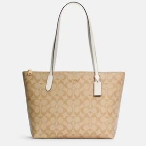 COACH Zip Top Tote Bag